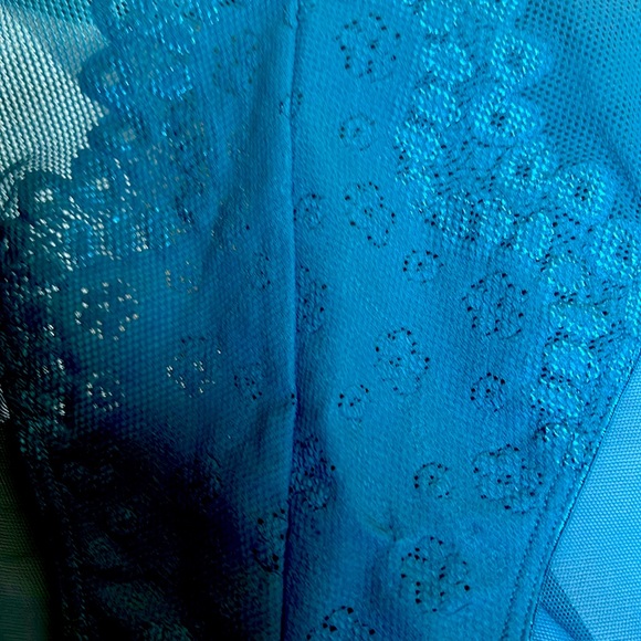 NWT VTG SexyOLGA Panties.Beautiful Lace & ColorBlueAgate.S:M Perfect Condition🎉 - Picture 3 of 7